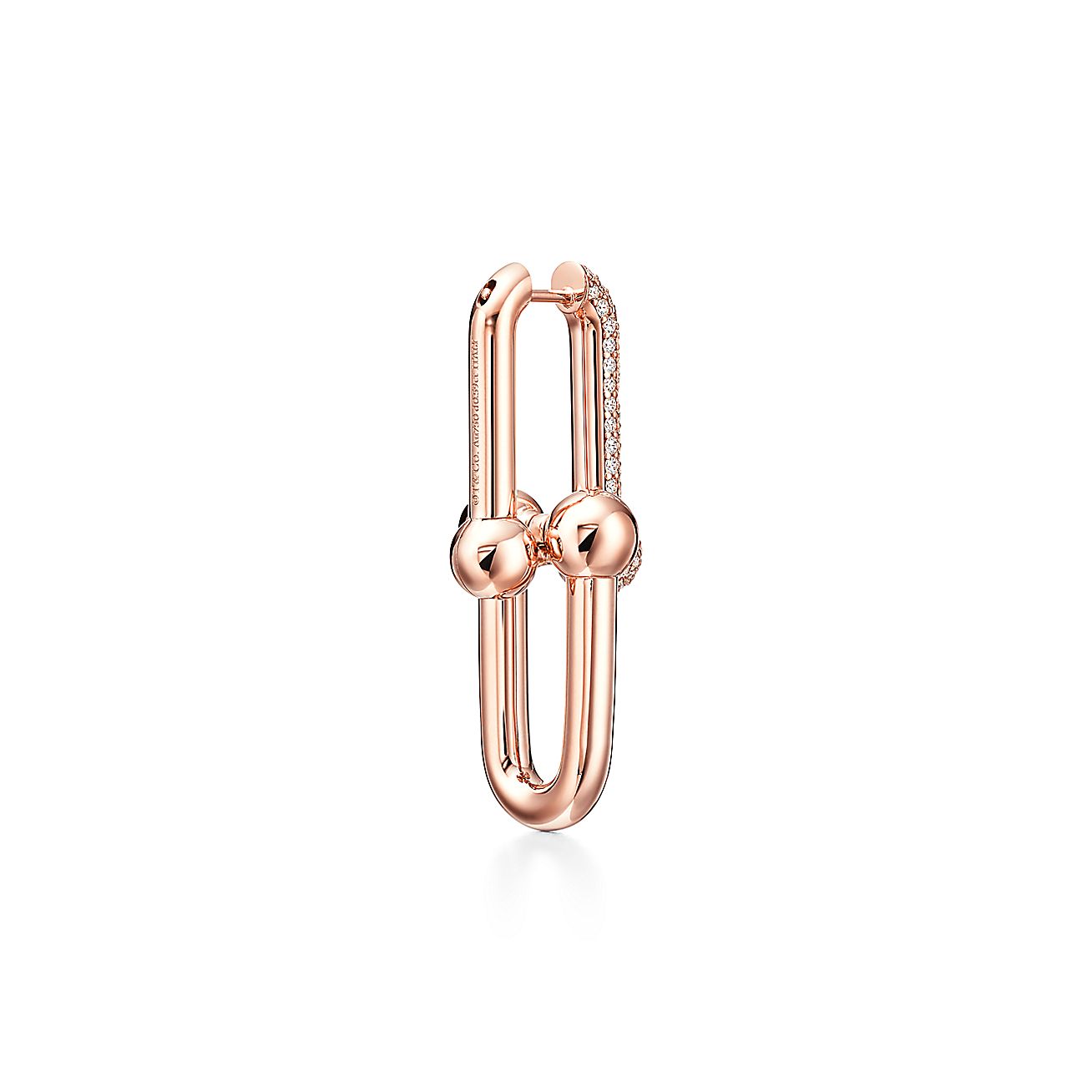 Tiff HardWear Large Link Diamonds Earrings