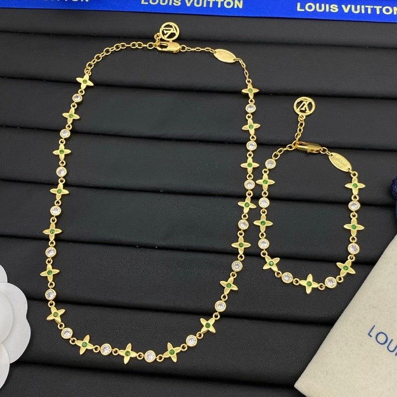 Louis Green Blossom Gold Necklace