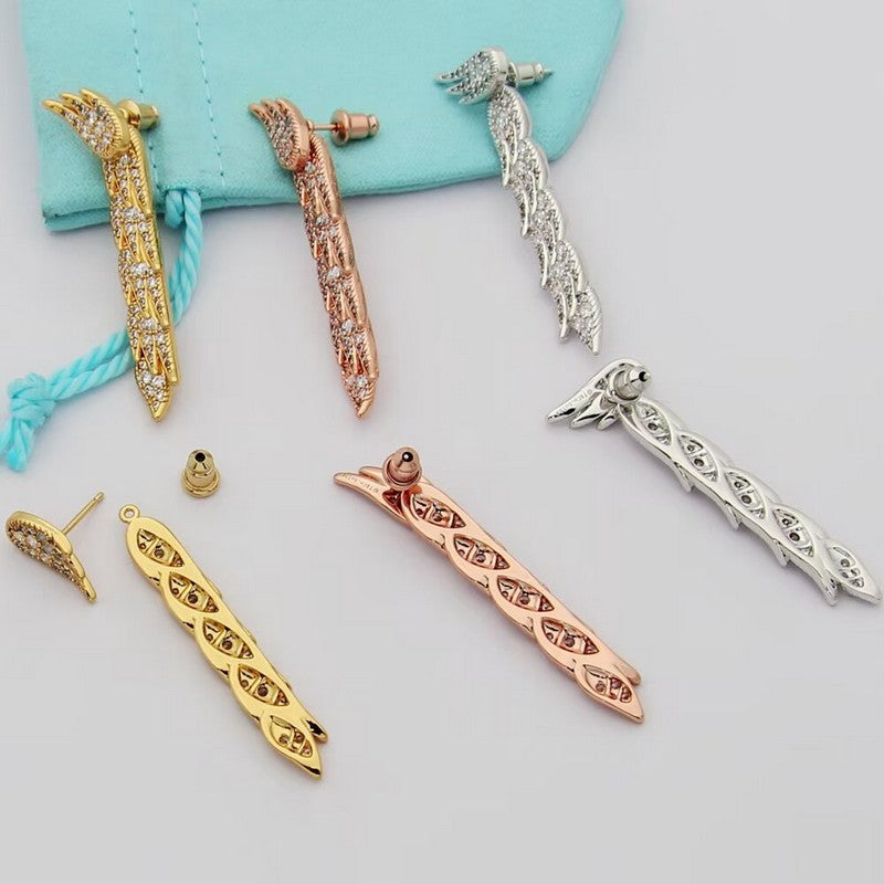 Tiff Bird on a Rock by Tiffany Drop Earrings