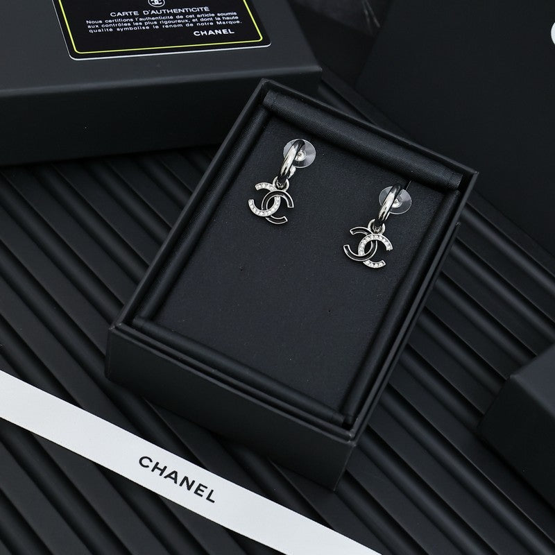 CC 25S Black Gold Diamond Earrings
