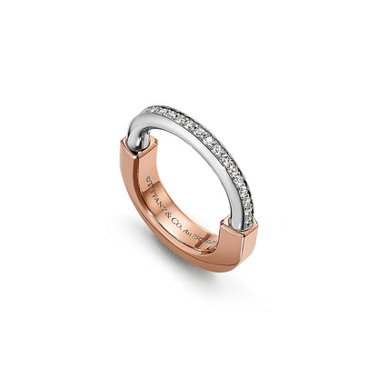 Tiff Lock Diamond Rose Gold Ring