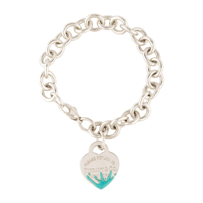 Tiff Heart Tag Bracelet