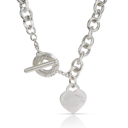 Tiff Heart Tag Necklace