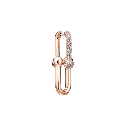 Tiff HardWear Large Link Diamonds Earrings
