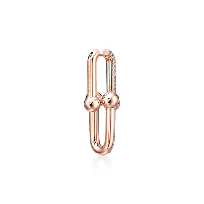 Tiff HardWear Large Link Diamonds Earrings