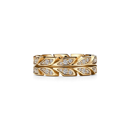 Tiff Yellow Gold Victoria Vine Ring