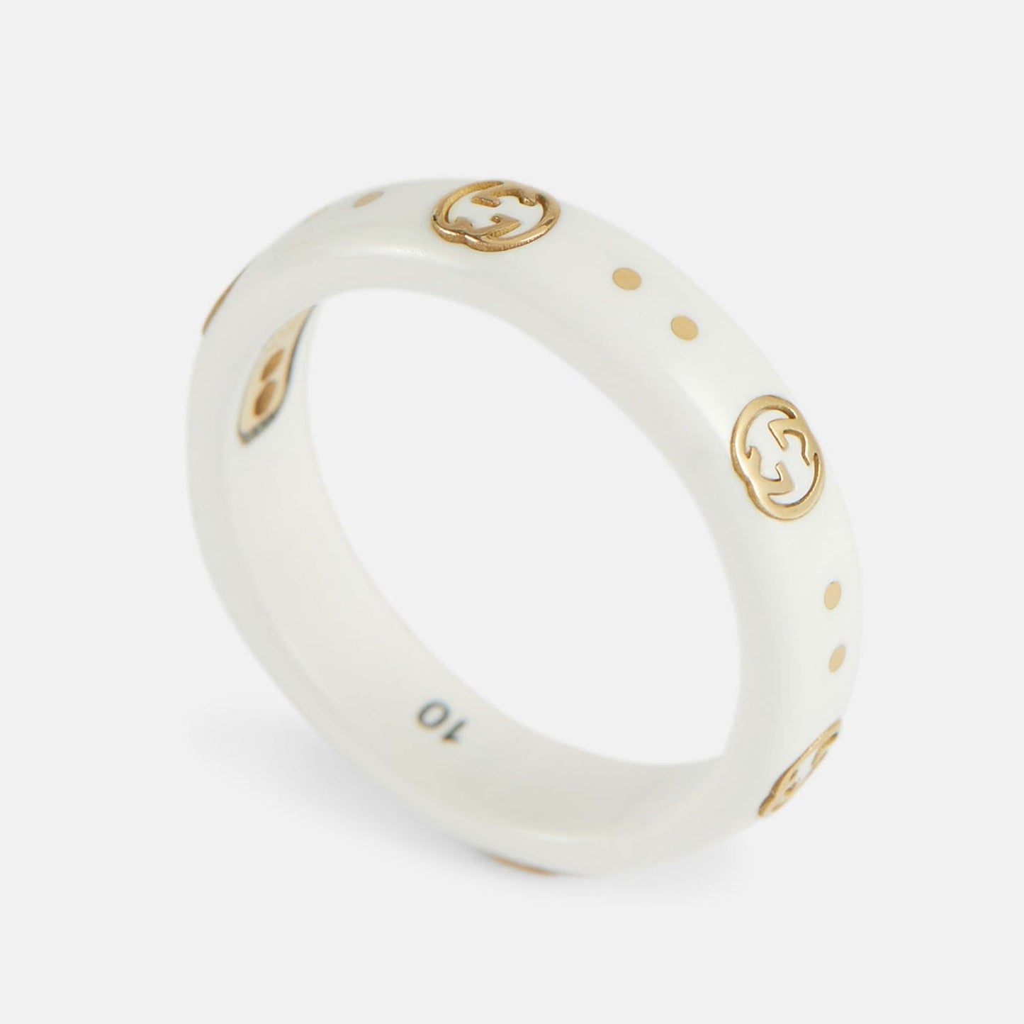 GG Icon White Zirconia Ring