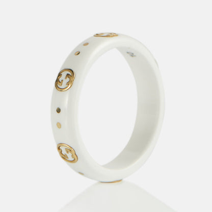 GG Icon White Zirconia Ring