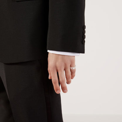 GG Interlocking G Icon White Zirconia Ring