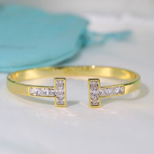 Tiff Diamond Square Bracelet