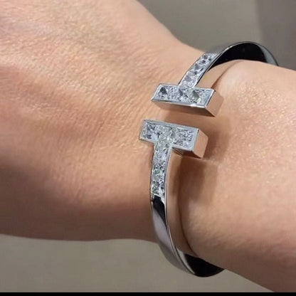 Tiff Diamond Square Bracelet