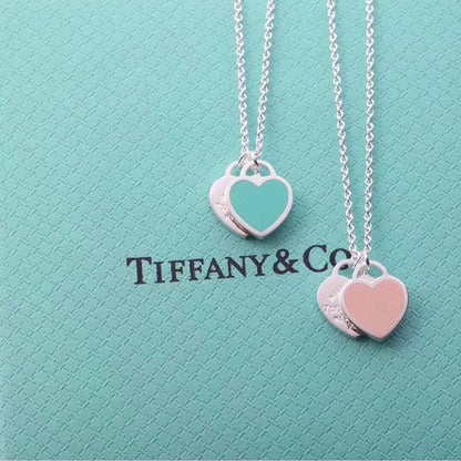Tiff Blue Heart Necklaces