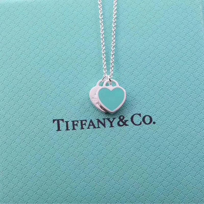 Tiff Blue Heart Necklaces