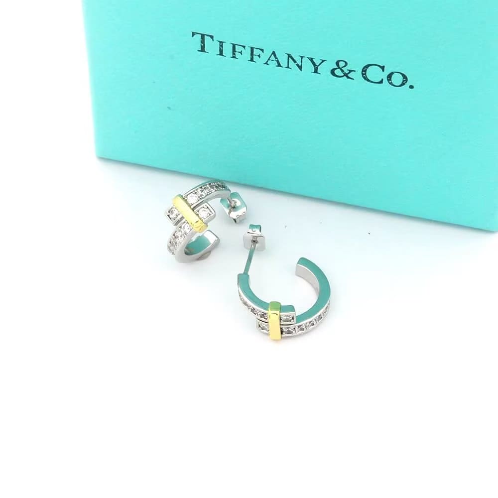 Tiff Edge Hoop Earrings