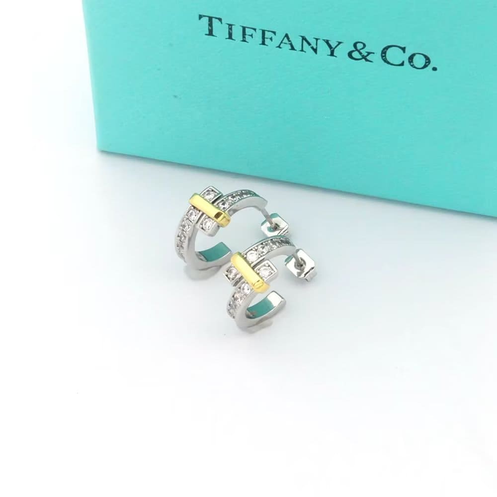 Tiff Edge Hoop Earrings