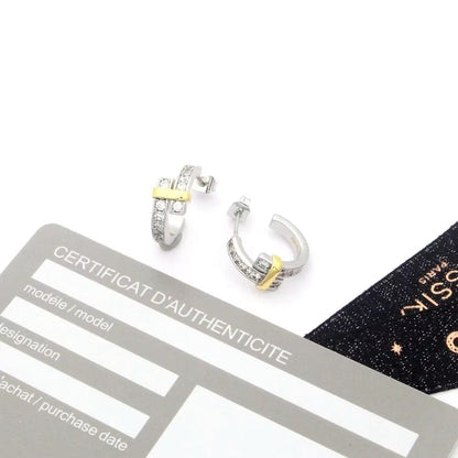 Tiff Edge Hoop Earrings