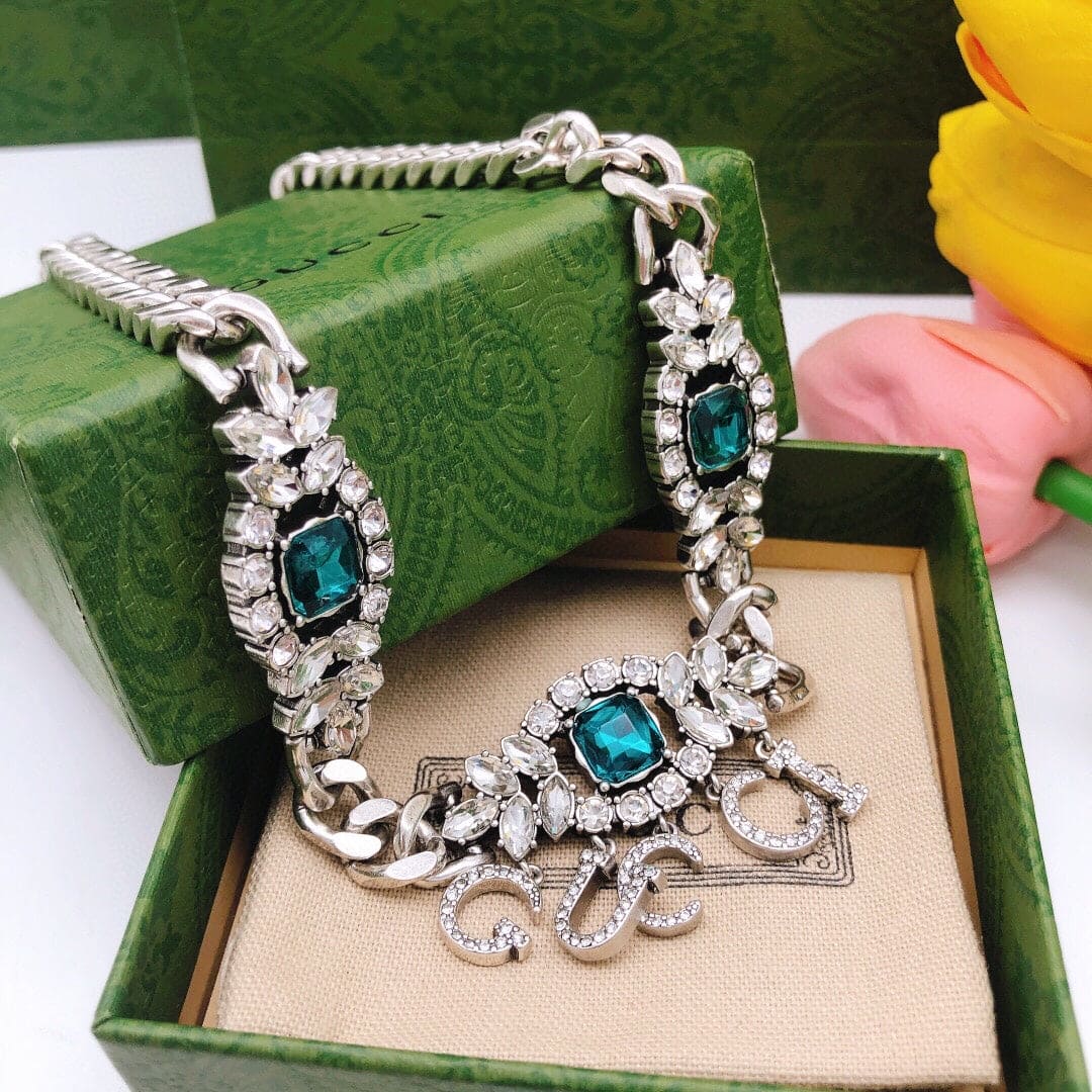 GG Script Diamonds Necklace