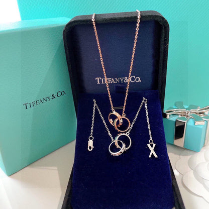 Tiff Atlas X Closed Interlocking Pendant Necklace