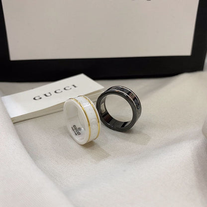 GG Icon White Zirconia Ring