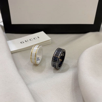 GG Icon White Zirconia Ring