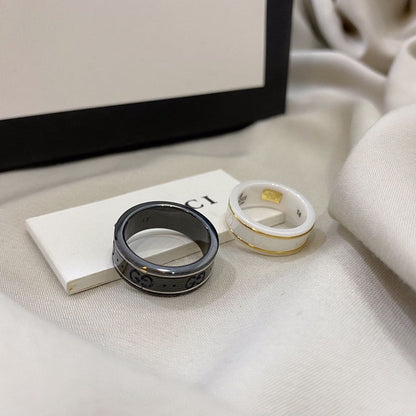 GG Icon White Zirconia Ring