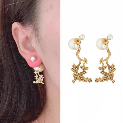 CD Tribales Tree Clip Earrings