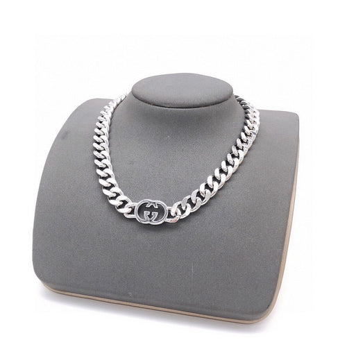 GG White Gold Chain Necklace