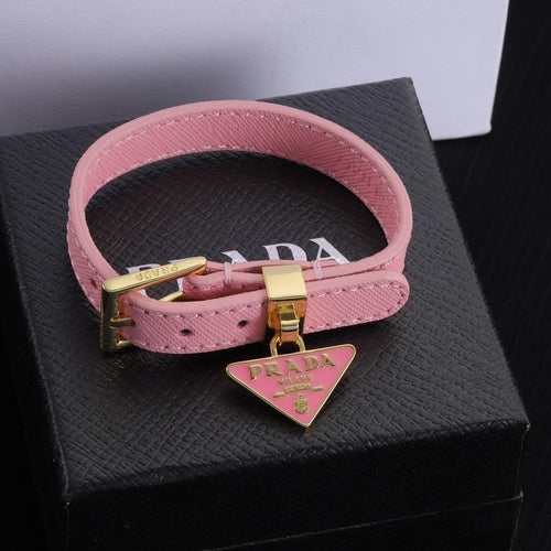 Pra Pink Leather Bracelet