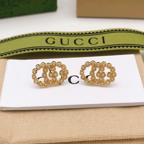 GG Pave Diamond Earrings