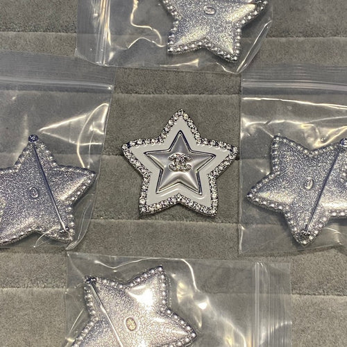 CC Star Pearl Brooch