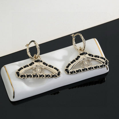 CC Coat Hanger Earrings