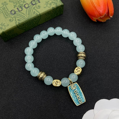 GG Sky Blue Bead Bracelet
