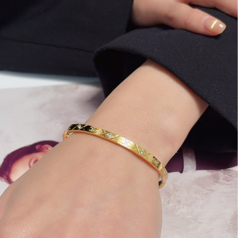 CC Gold Diamond Bracelet