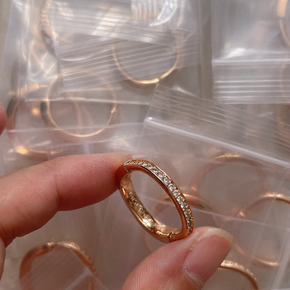 Tiff Lock Diamonds Rose Gold Ring