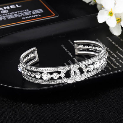 CC White Gold Diamond Bracelet