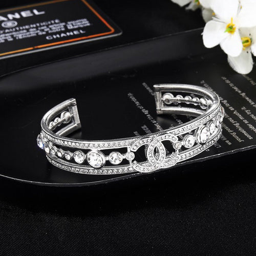 CC White Gold Diamond Bracelet