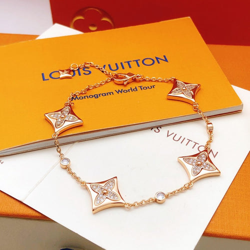 Louis Blossom Diamond Gold Bracelet