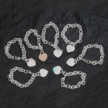 Tiff Heart Tag Bracelet