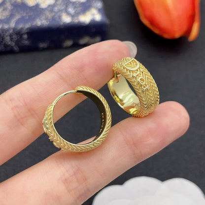CD Diamond Circle Earrings