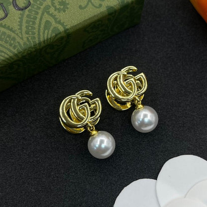 GG Pearl Drop Earrings