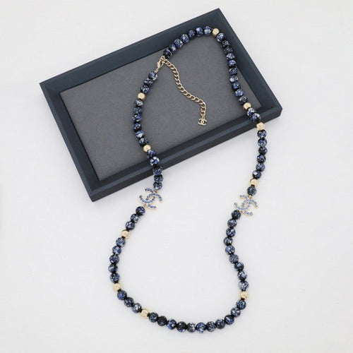 CC Black Pearl Long Necklace