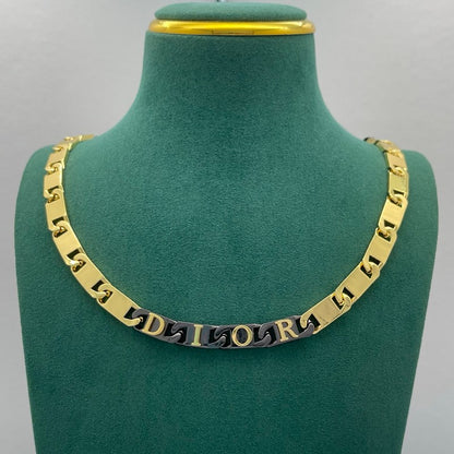 CD Black Gold Chain Necklace