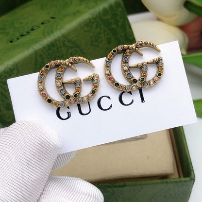 GG Color Crystal Earrings