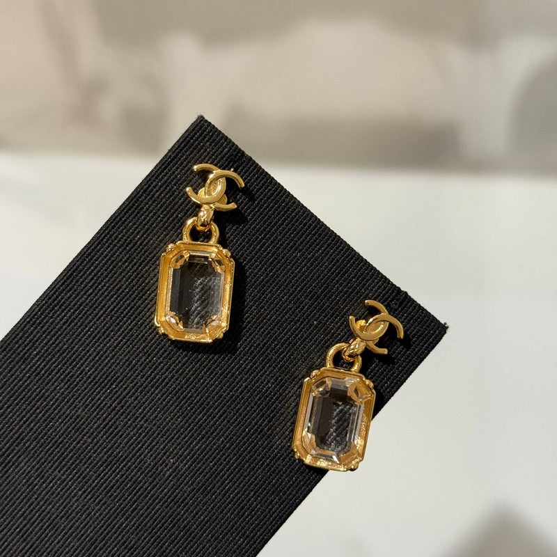 CC 26P Crystal Gold Earrings