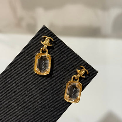 CC 26P Crystal Gold Earrings