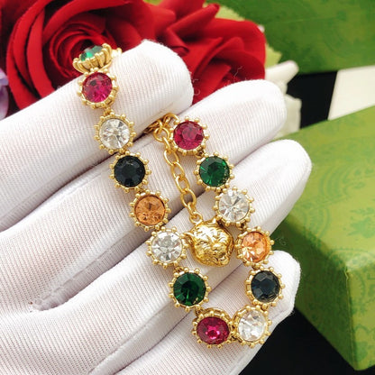 GG Color Crystal Tiger Bracelet