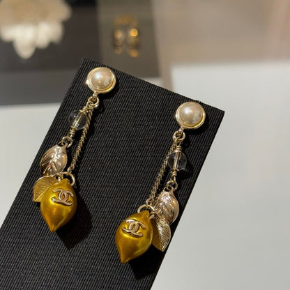CC 26P Lemon Long Earrings