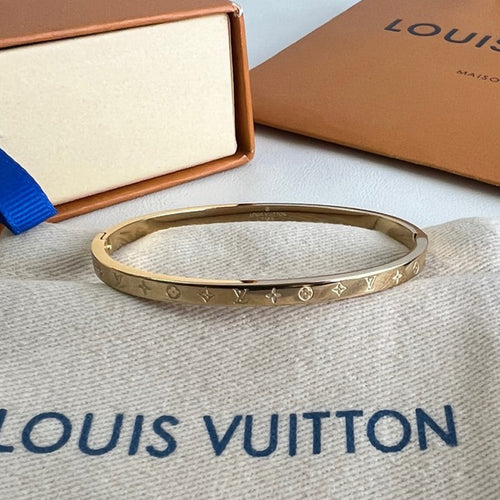 Louis Monogram Gold Bracelet
