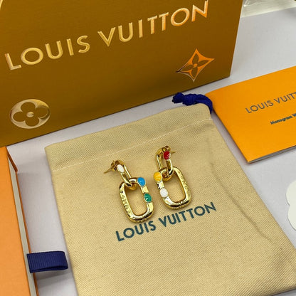 Louis x Yayoi Kusama Gold Earrings