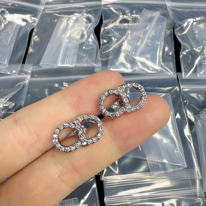 CD Pave Diamond Earrings